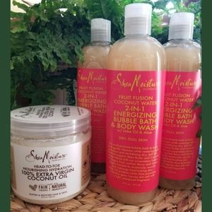 Shea Moisture Body Wash & 100% Coconut Oil